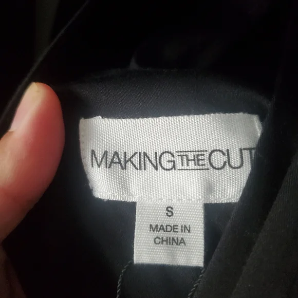 Making The Cut Elegant Black Evening Gown Size Small New Ruffle High Low - Picture 6 of 7